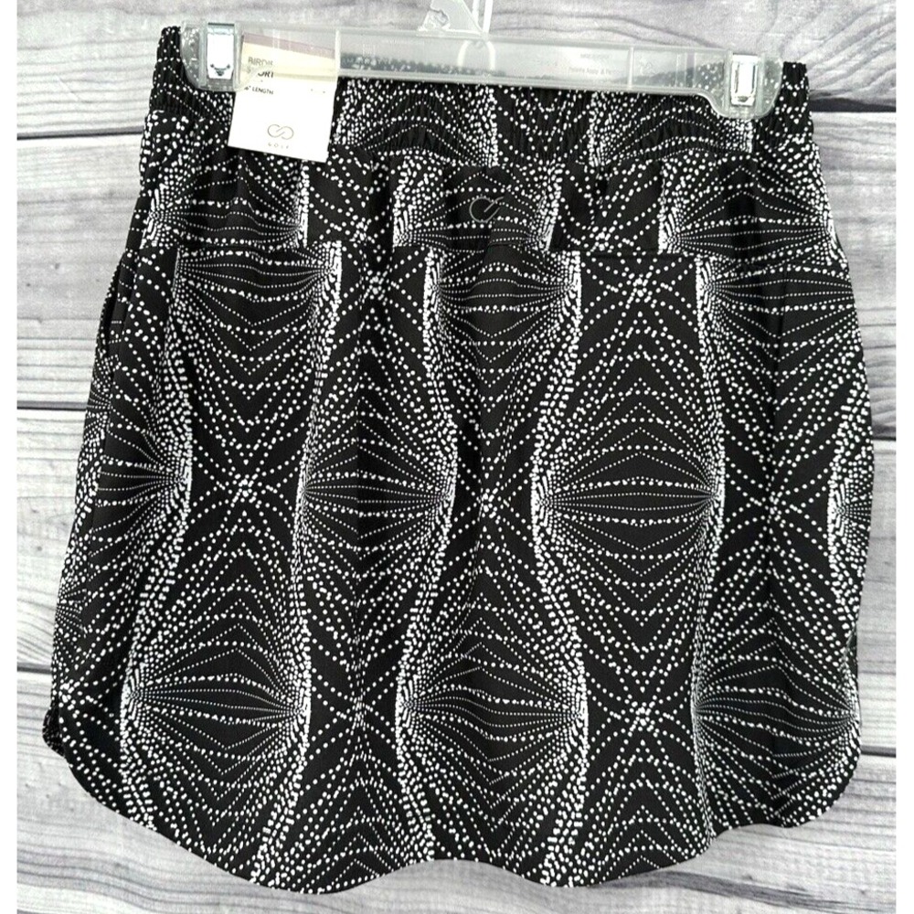 CALIA 16"‎ BIRDIE SKORT BLACK GEO PRINT Women's Size XS   GOLF TENNIS PICKLEBALL - Picture 6 of 7